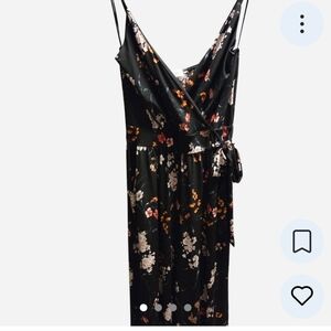 Women's Black Floral  Jumpsuit